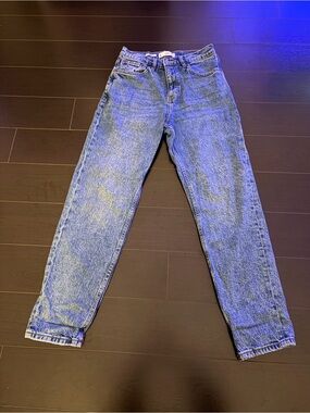 High-Rise (MOM JEANS) Relaxed Fit Women’s Jeans - Blue